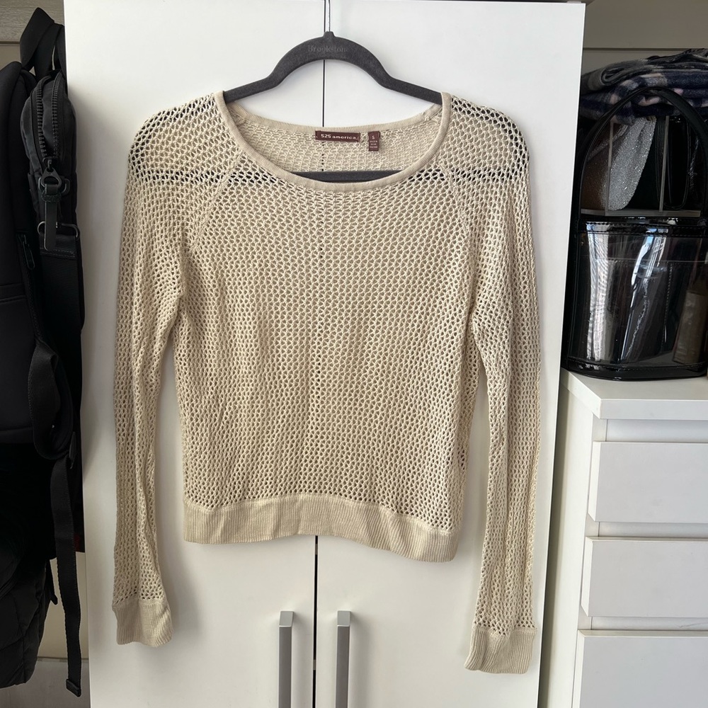 525 America Crochet Long Sleeve - Size Small